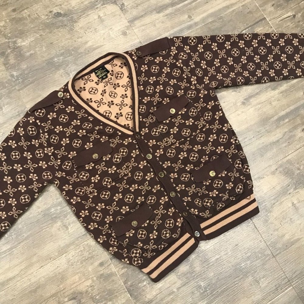 Bare Couture Men Cardigan Size XXL (SMALL FIT)  HipHop Urban Retro 90s